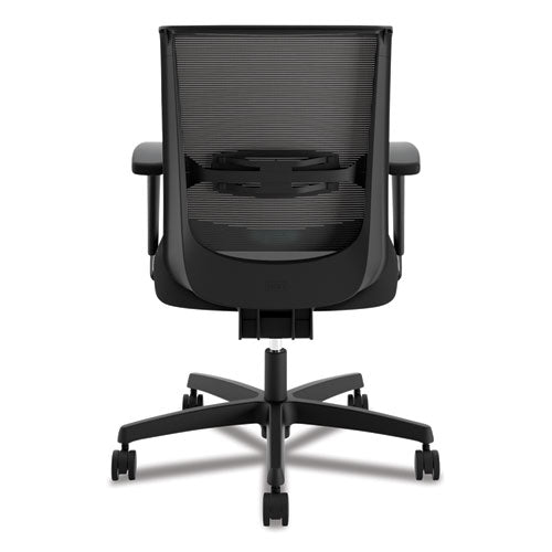 Convergence Mid-back Task Chair, Synchro-tilt And Seat Glide, Supports Up To 275 Lb, Black