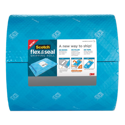 Flex And Seal Shipping Roll, 15" X 200 Ft, Blue/gray