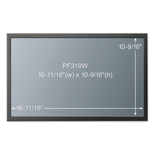 Framed Desktop Monitor Privacy Filter For 18.4" To 19" Widescreen Flat Panel Monitor, 16:10 Aspect Ratio