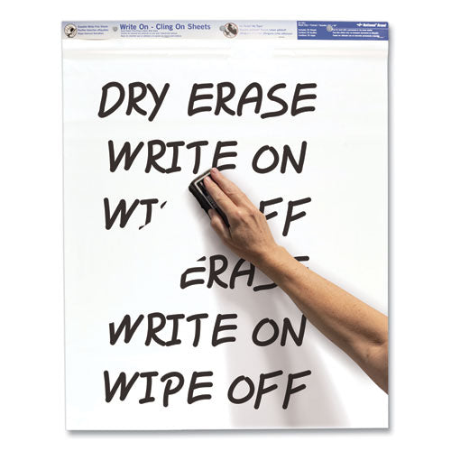 Write On-cling On Easel Pad, Unruled, 27 X 34, White, 35 Sheets