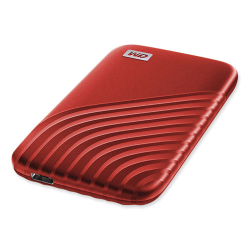 My Passport External Solid State Drive, 1 Tb, Usb 3.2, Red