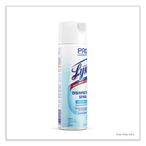 Disinfectant Spray, Crisp Linen, 19 Oz Aerosol Spray, 12/carton