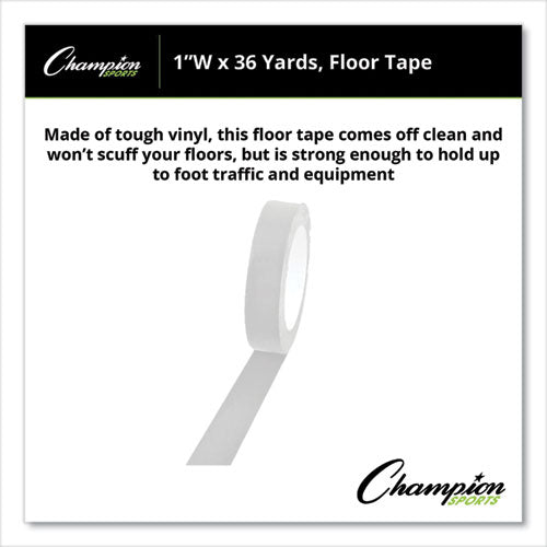 Floor Tape, 1" X 36 Yds, White