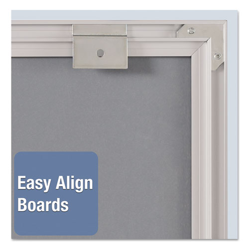 Matrix Employee In/out Board, Up To 36 Employees, 34 X 23, White Surface, Silver Aluminum Frame