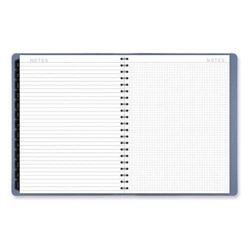 Contemporary Weekly/monthly Planner, 11.38 X 9, Slate Blue Cover, 12-month (jan To Dec): 2024