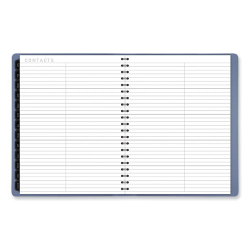 Contemporary Weekly/monthly Planner, 11.38 X 9, Slate Blue Cover, 12-month (jan To Dec): 2024