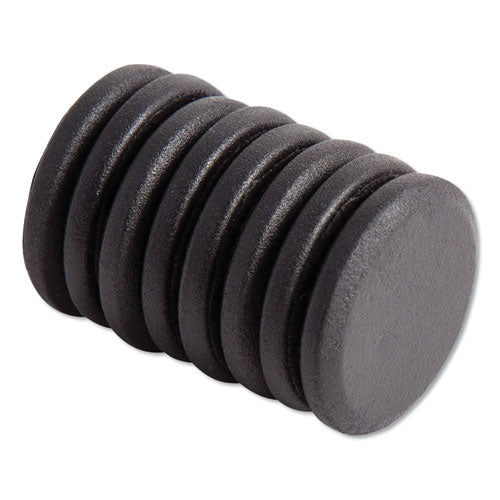 High Energy Magnets, Circle, Black, 1.25" Diameter, 8/pack