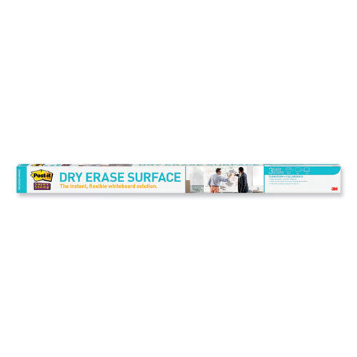 Dry Erase Surface With Adhesive Backing, 96 X 48, White Surface