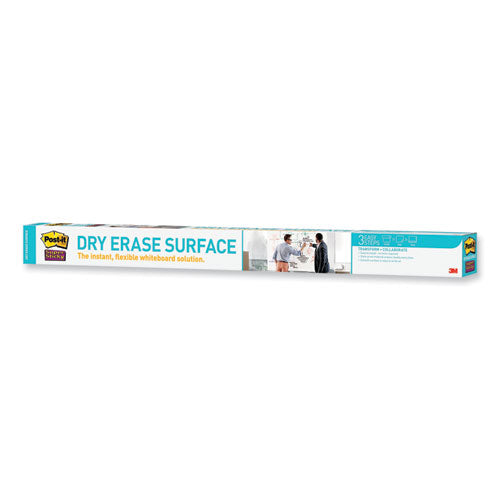 Dry Erase Surface With Adhesive Backing, 96 X 48, White Surface