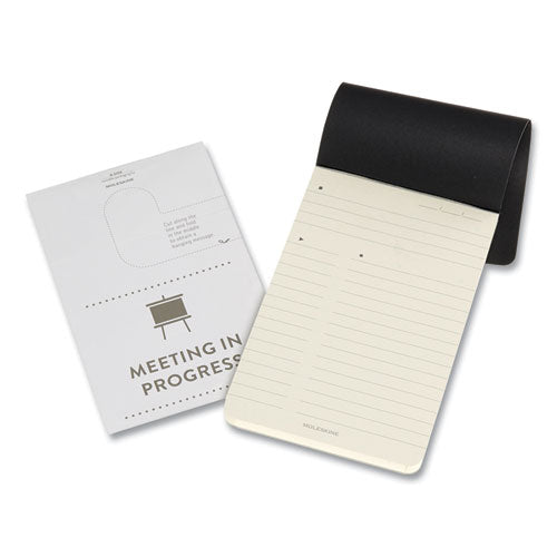 Pro Pad, Meeting-minutes/notes Format, Black Cover, 96 Ivory 3.5 X 5.5 Sheets