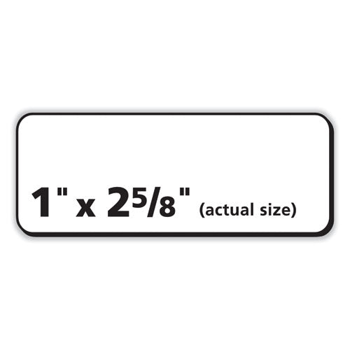 Labels, Laser Printers, 1 X 2.63, White, 30/sheet, 250 Sheets/box