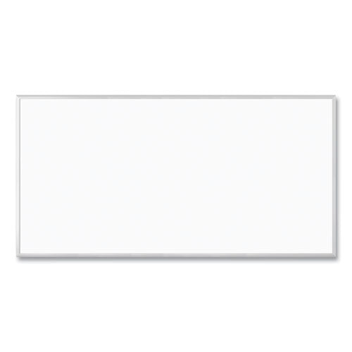 Magnetic Dry Erase Board With Aluminum Frame, 95 X 47, White Surface, Silver Frame