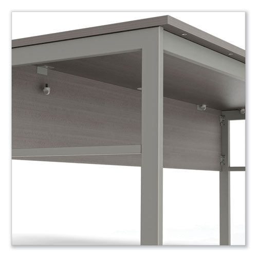 Urban Series Desk Workstation, 59" X 23.75" X 29.5", Ash