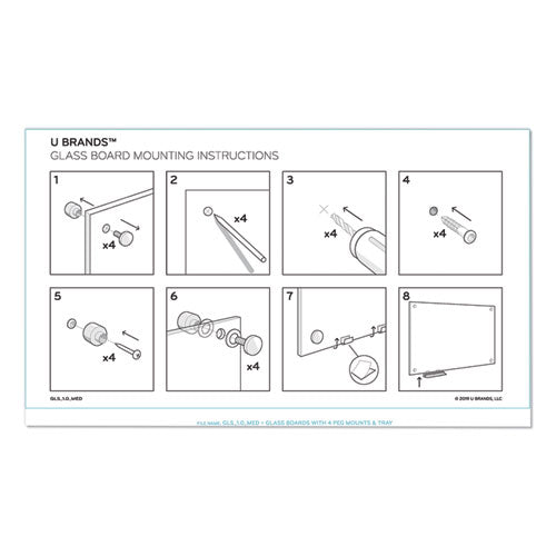 Magnetic Glass Dry Erase Board Value Pack, 70 X 35, White