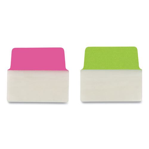 Ultra Tabs Repositionable Tabs, Big Tabs: 2" X 1.75", 1/5-cut, Assorted Neon Colors, 20/pack
