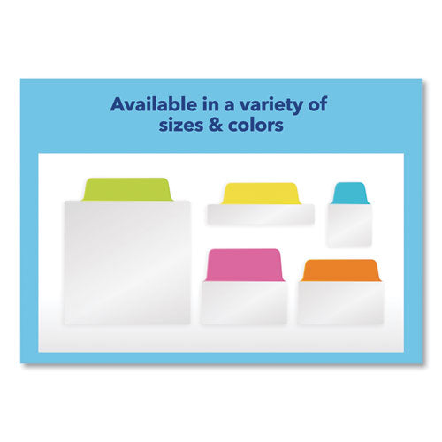 Ultra Tabs Repositionable Tabs, Big Tabs: 2" X 1.75", 1/5-cut, Assorted Neon Colors, 20/pack