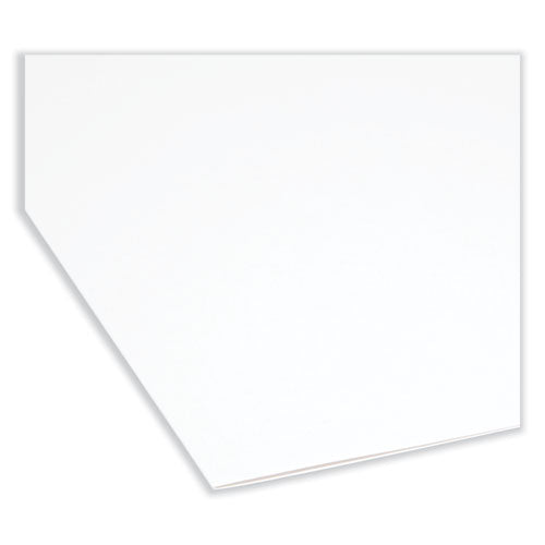 Reinforced Top Tab Colored File Folders, 1/3-cut Tabs: Assorted, Letter Size, 0.75" Expansion, White, 100/box