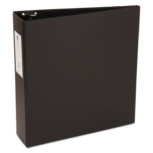 Economy Non-view Binder With Round Rings, 3 Rings, 3" Capacity, 11 X 8.5, Black, (4601)