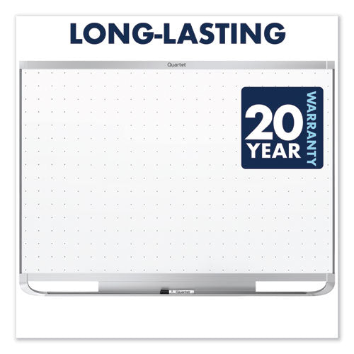 Prestige 2 Magnetic Total Erase Whiteboard, 48 X 36, White Surface, Silver Aluminum/plastic Frame