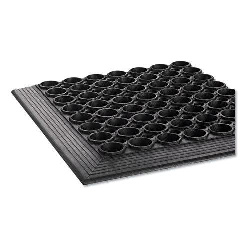 Safewalk-light Drainage Safety Mat, Rubber, 36 X 60, Black