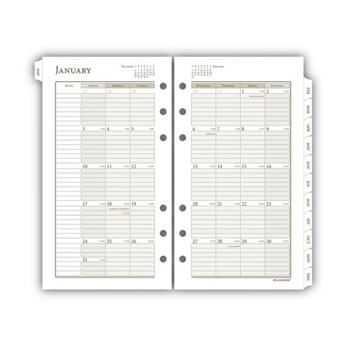 1-page-per-day Planner Refills, 6.75 X 3.75, White Sheets, 12-month (jan To Dec): 2024