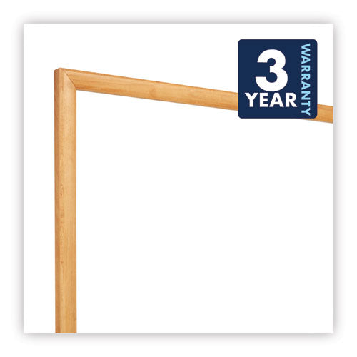 Classic Series Total Erase Dry Erase Boards, 72 X 48, White Surface, Oak Fiberboard Frame