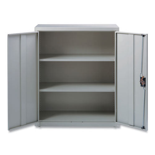 Storage Cabinets, 3 Shelves, 36" X 18" X 42", Light Gray