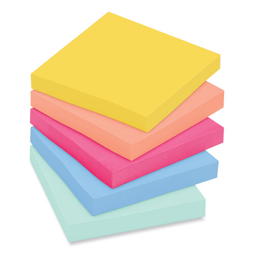 Note Pads In Summer Joy Collection Colors, 3" X 3", Summer Joy Collection Colors, 70 Sheets/pad, 24 Pads/pack