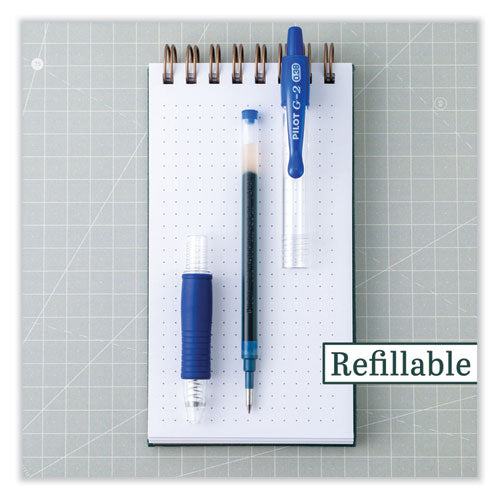 Refill For Pilot B2p, Dr Grip, G2, G6, Mr Metropolitan, Precise Begreen And Q7 Gel Pens, Extra-fine Tip, Blue Ink, 2/pack