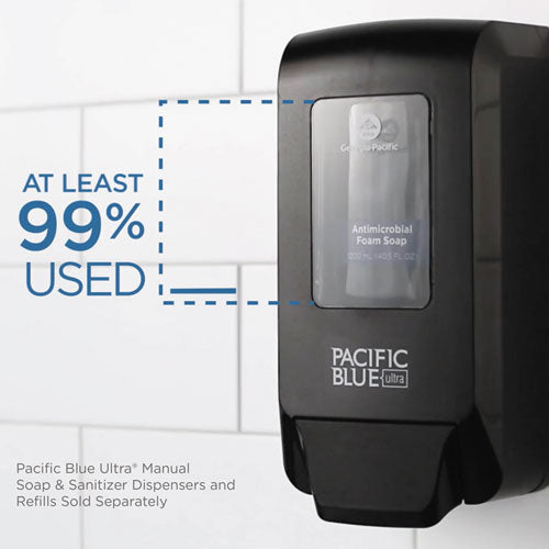 Pacific Blue Ultra Soap/sanitizer Dispenser 1,200 Ml Refill, 5.6 X 4.4 X 11.5, Black