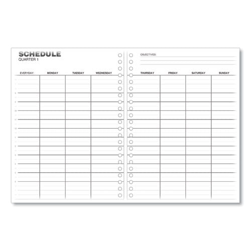 Weekly Planner, 11 X 8, Black Cover, 14-month, Dec 2023 To Jan 2025