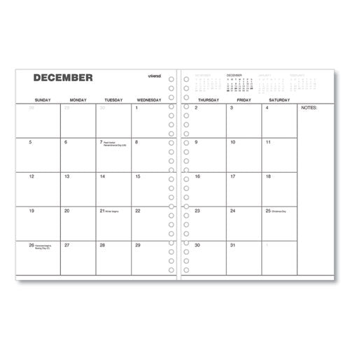 Weekly Planner, 11 X 8, Black Cover, 14-month, Dec 2023 To Jan 2025