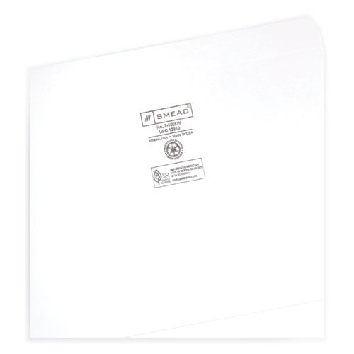 Reinforced Top Tab Colored File Folders, Straight Tabs, Letter Size, 0.75" Expansion, White, 100/box