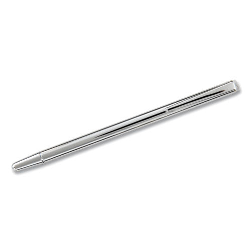 Slimline Pen-size Pocket Pointer With Clip, Extends To 24.5", Silver