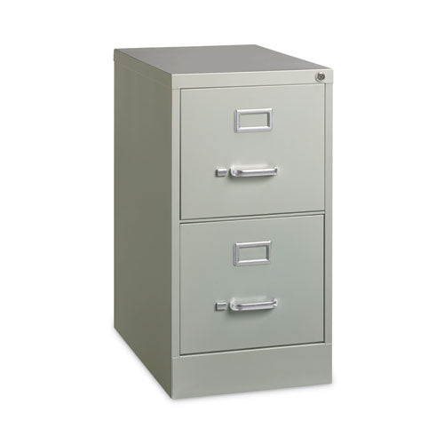 Vertical Letter File Cabinet, 2 Letter-size File Drawers, Light Gray, 15 X 22 X 28.37