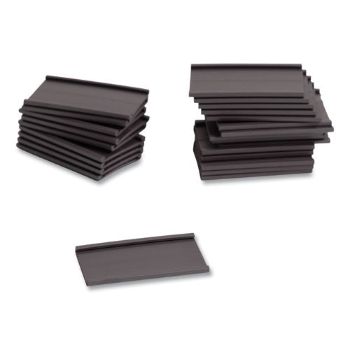 Magnetic Card Holders, 2 X 1, Black, 25/pack