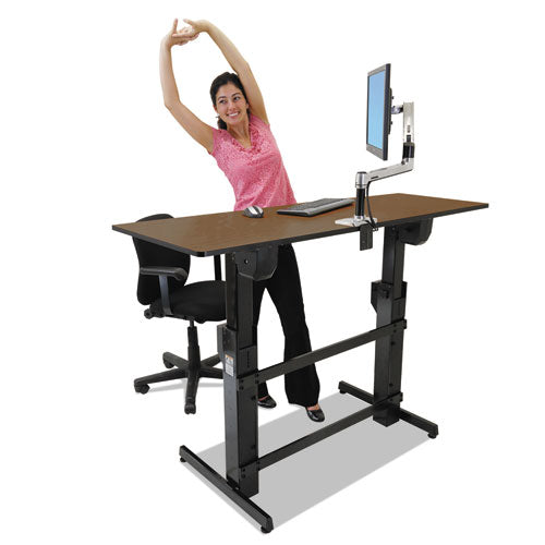 Workfit-b Sit-stand Base, Up To 88 Lb, 42" X 26" X 32" To 51.5", Black