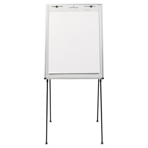 Dry Erase Steel Easel, 29 X 40, Melamine White Surface, Aluminum Frame