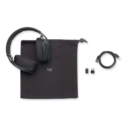 Zone Vibe Wireless Binaural Over The Head Headset, Graphite