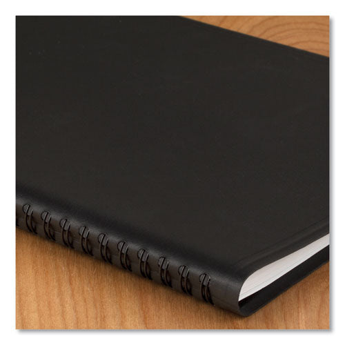 Quicknotes Weekly Block Format Appointment Book, 8.5 X 5.5, Black Cover, 12-month (jan To Dec): 2024