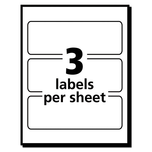 Removable Multi-use Labels, Inkjet/laser Printers, 1.5 X 3, White, 3/sheet, 50 Sheets/pack, (5440)