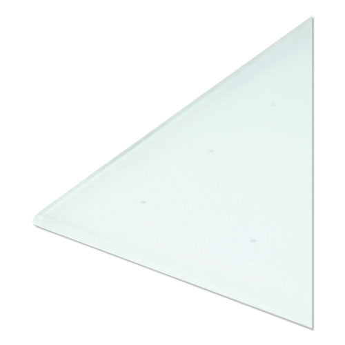 Floating Glass Ghost Grid Dry Erase Board, 35 X 23, White