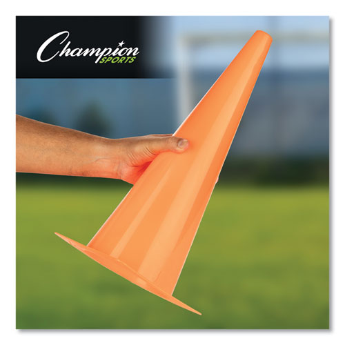 High Visibility Plastic Cones, 8 X 8