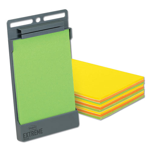 Xl Notes With Extreme Flat Pad Holder, 4.5" X 6.75", Assorted Colors, 25 Sheets/pad, 9 Pads/pack