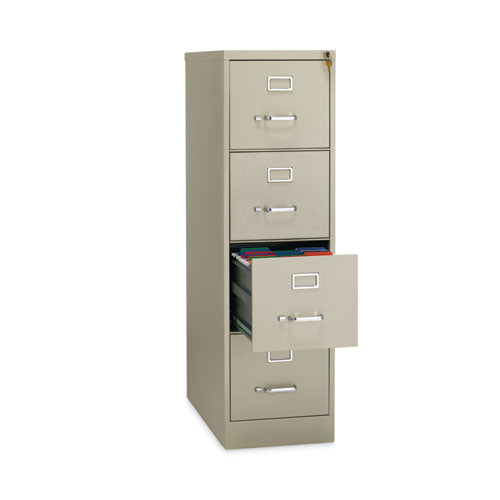 Vertical Letter File Cabinet, 4 Letter-size File Drawers, Putty, 15 X 26.5 X 52