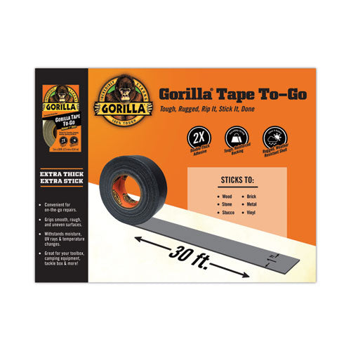 Gorilla Tape, 1.5" Core, 1" X 10 Yds, Black