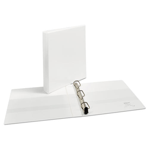 Heavy-duty Non Stick View Binder With Durahinge And Slant Rings, 3 Rings, 1" Capacity, 11 X 8.5, White, (5304)