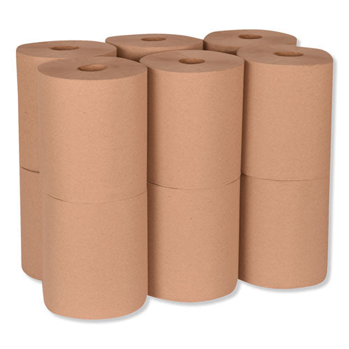 Universal Hardwound Roll Towel, 1-ply, 7.88" X 600 Ft, Natural, 12/carton