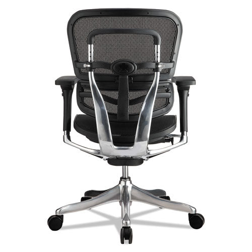 Ergohuman Elite Mid-back Mesh Chair, Supports Up To 250 Lb, 18.11" To 21.65" Seat Height, Black