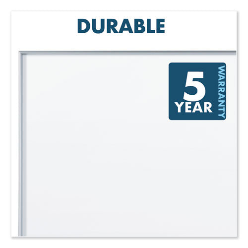 Fusion Nano-clean Magnetic Whiteboard, 72 X 48, White Surface, Silver Aluminum Frame